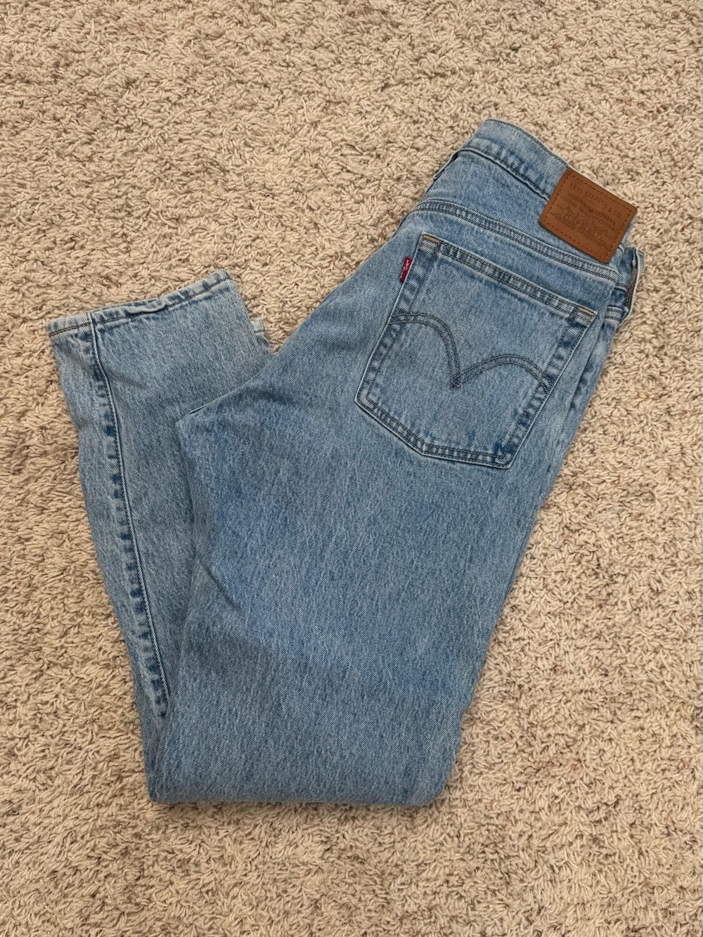 Levi's Wedgie Jeans in Light Blue Denim